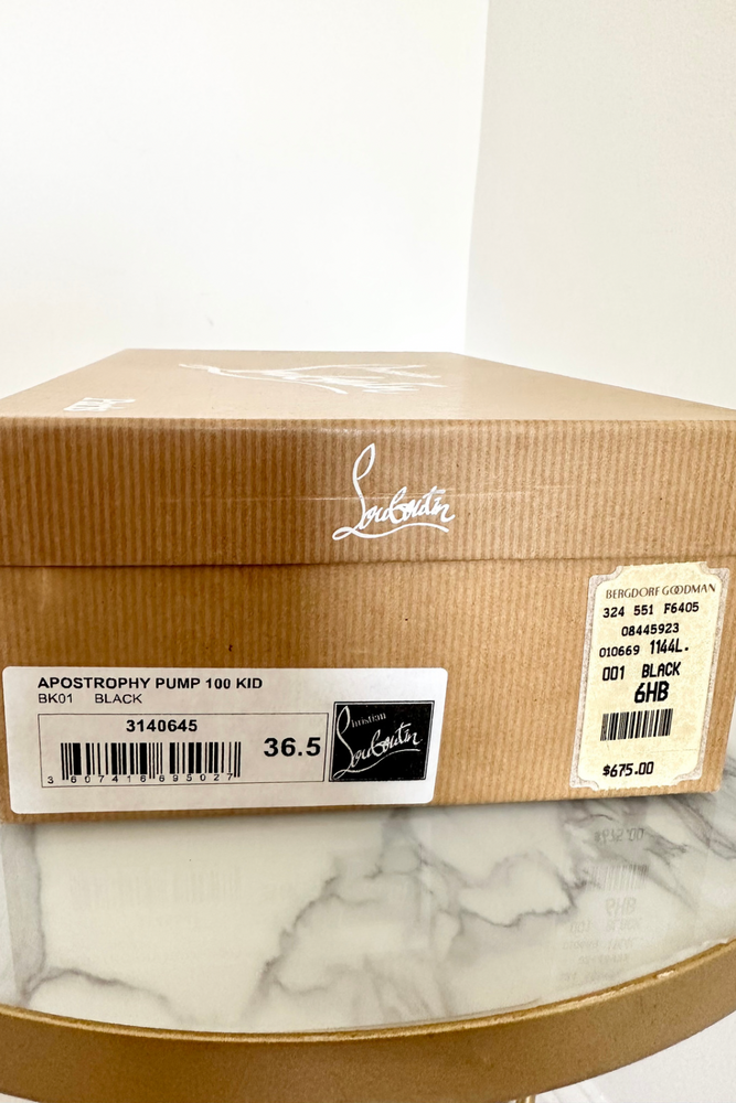 Black Louboutin Heels Size UK 3.5 - Preloved