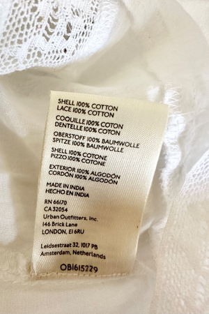 Lace Ruffled Blouse Size XL - Unworn