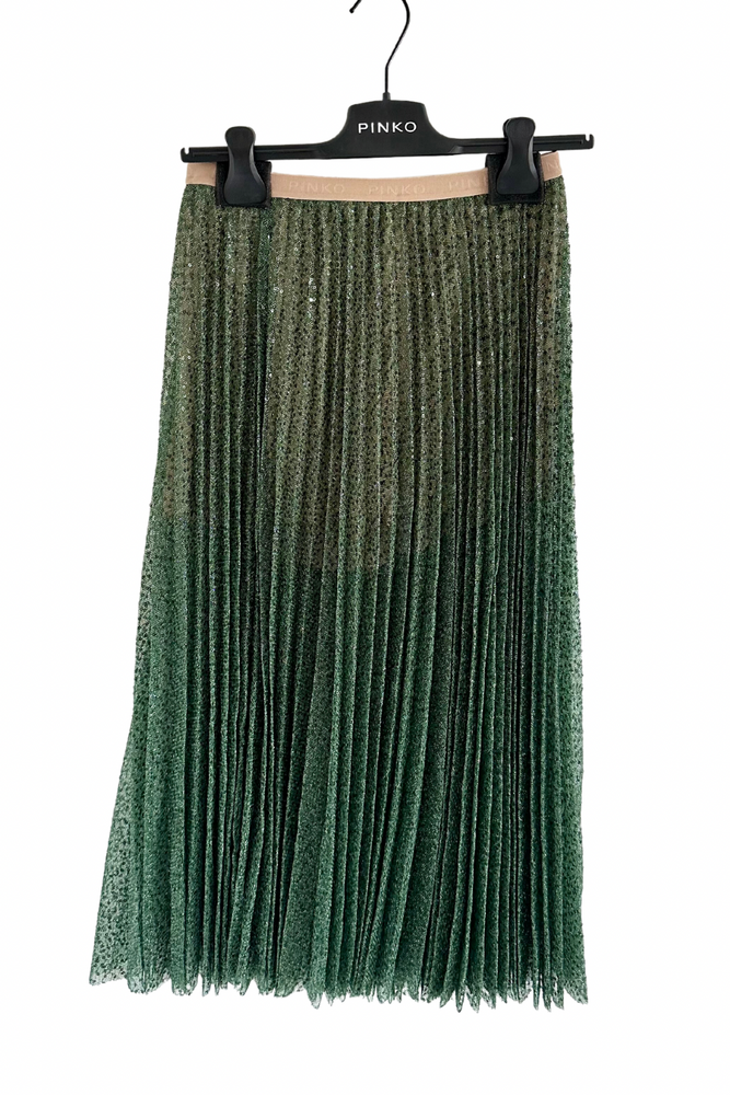 Tuille & Sequin Pleated Midi Skirt Size 8 or 10 - BNWT