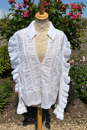 Lace Ruffled Blouse Size XL - Unworn
