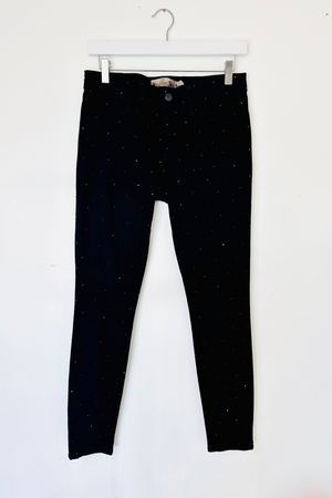 
            
                Load image into Gallery viewer, Black Crystal Jean Leggings W29 IL 29 - Preloved
            
        