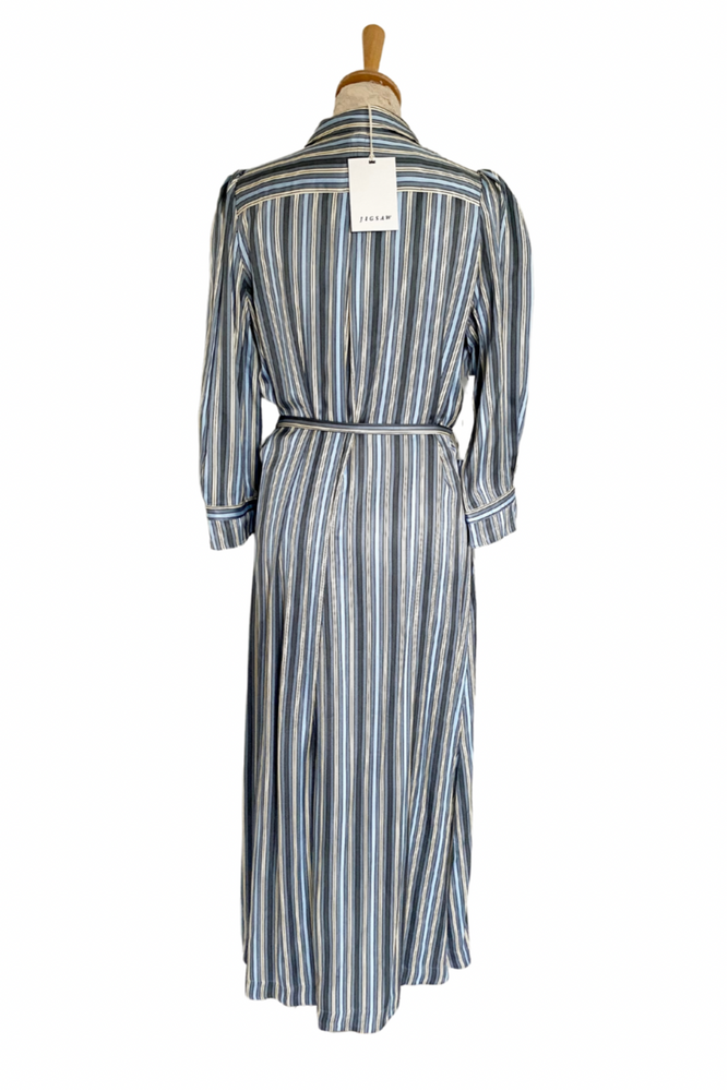 Striped Midi Shirt Dress Size 10 - BNWT