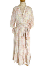 Heart Patterned Pastel Midi Dress Sizes 14 & 16 - New with Tags
