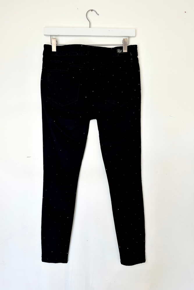 
            
                Load image into Gallery viewer, Black Crystal Jean Leggings W29 IL 29 - Preloved
            
        