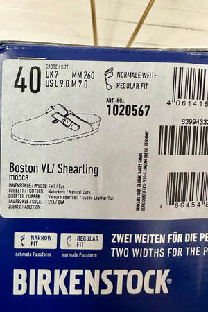 Boston Shearling Sandals Size 40 - Unworn