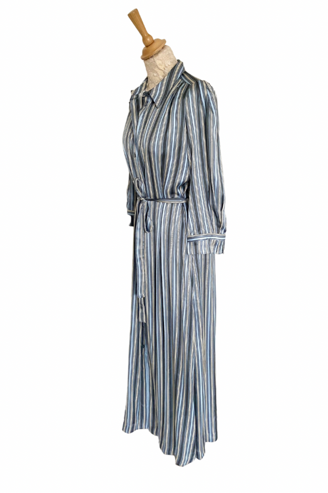 Striped Midi Shirt Dress Size 10 - BNWT