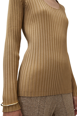 
            
                Load image into Gallery viewer, Ribbed Fitted Sweater Size XS &amp;amp; L - BNWT
            
        